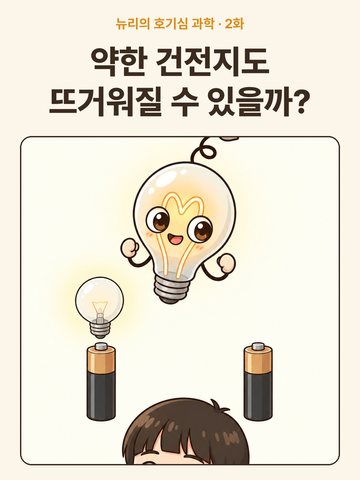약한 건전지도 뜨거워질 수 있을까? 커버